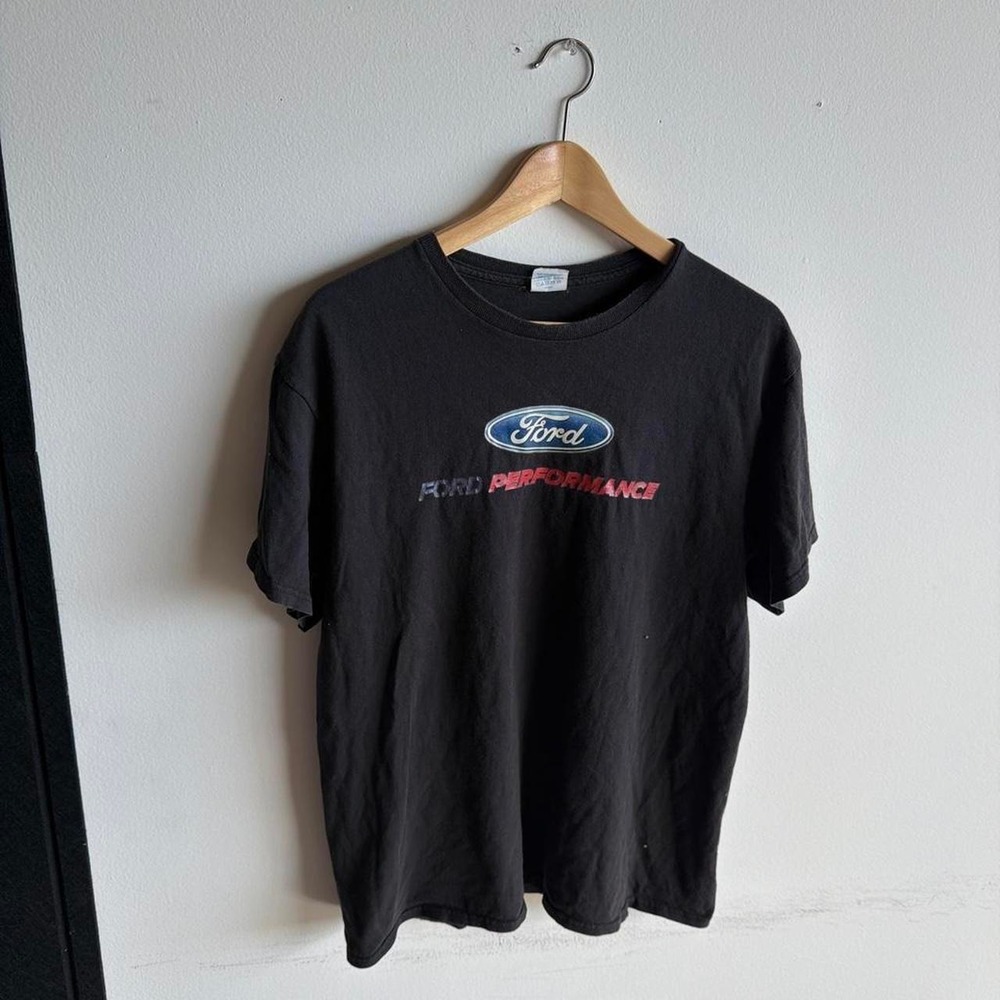 Ford Performance Vintage T-Shirt Mens Large Black Racing Motorsport Graphic Tee